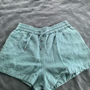 Green Apiece Apart Linen/Cotton Shorts